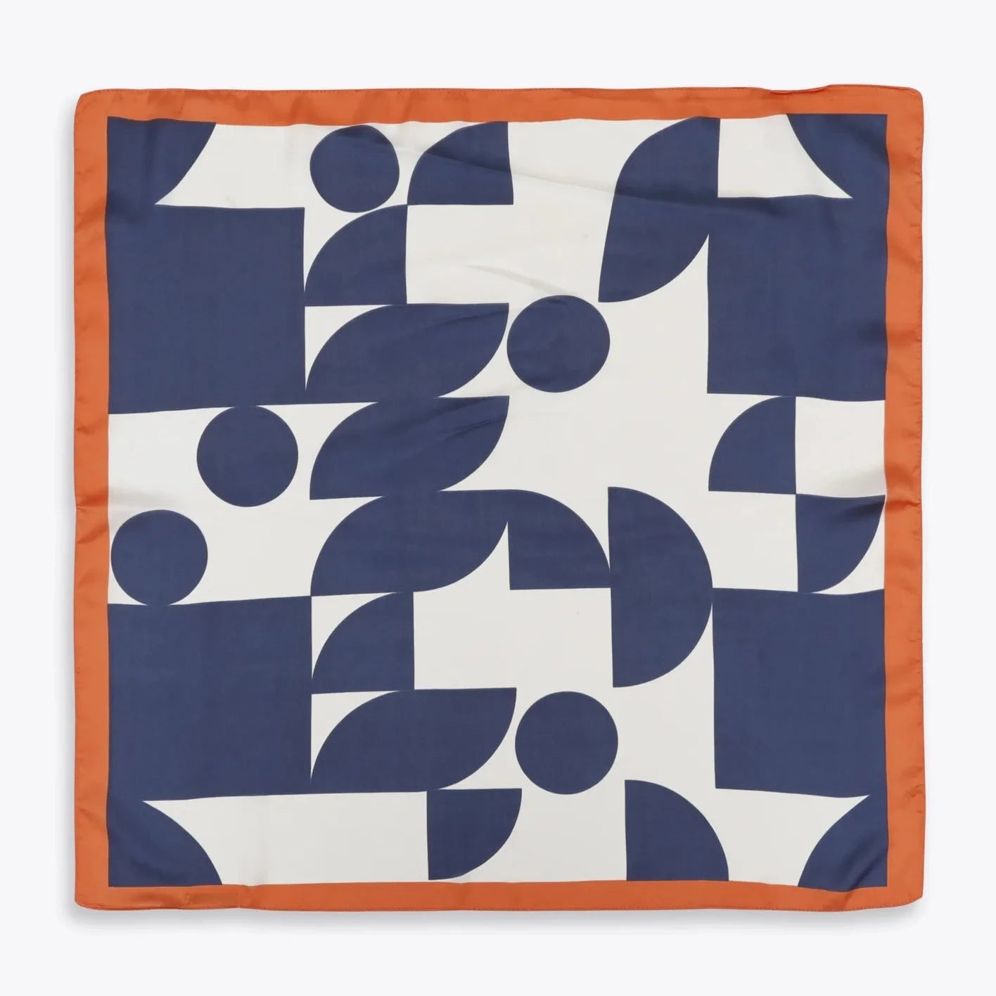 Blue & Red Geometric Scarf / Neckerchief