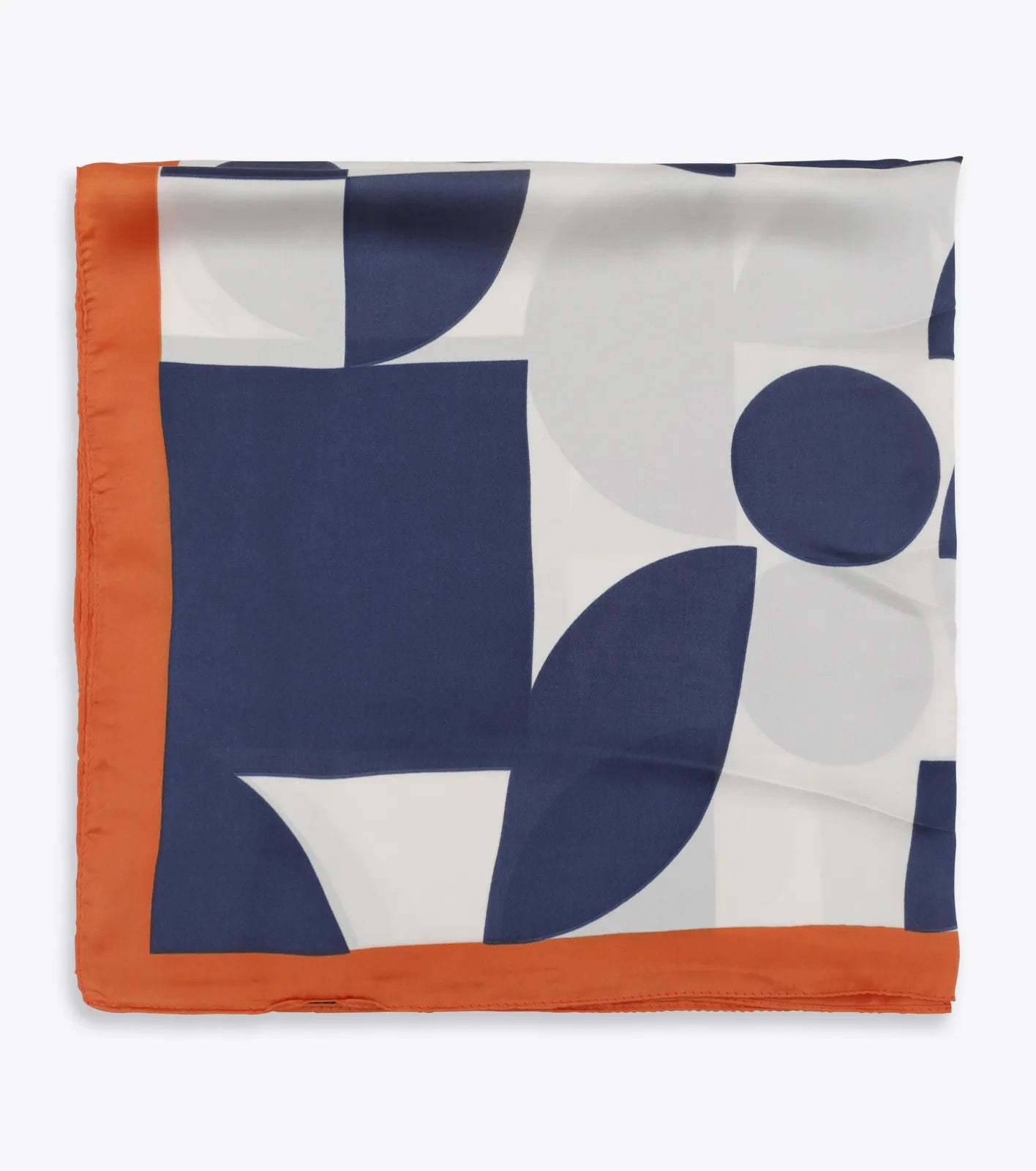 Blue & Red Geometric Scarf / Neckerchief
