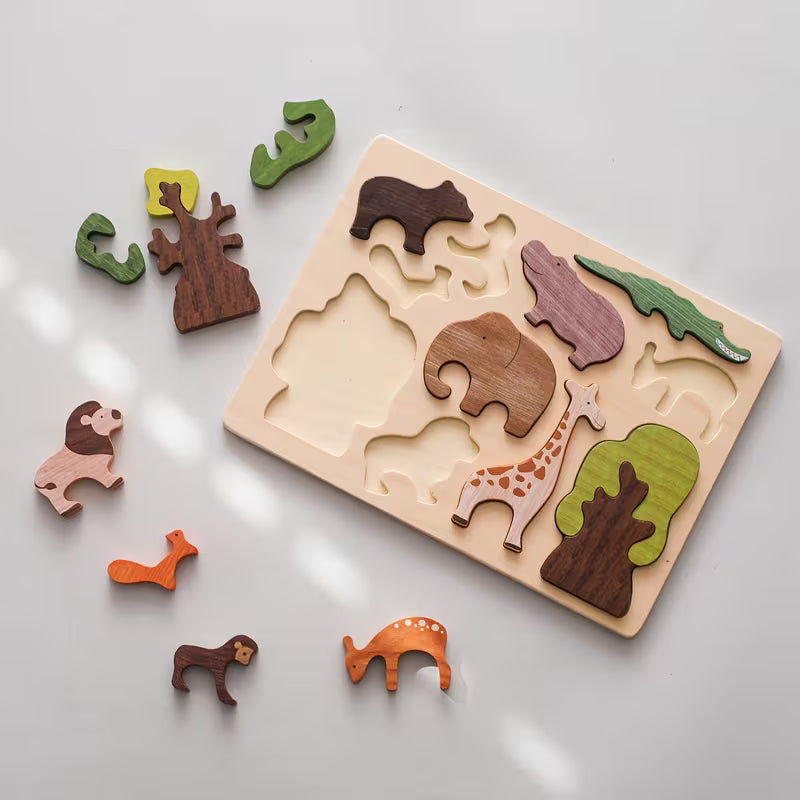 Wooden Animals of Africa Puzzle