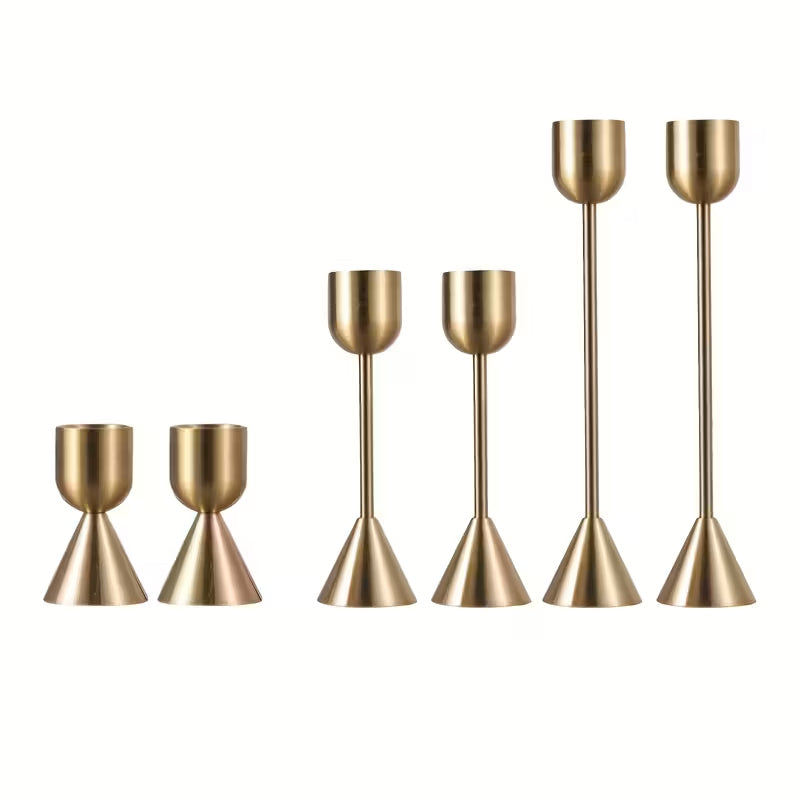 Brass Candle Sticks - Set of 3