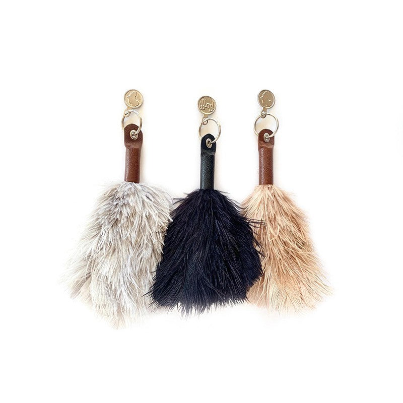 FLUFFI OSTRICH FEATHER KEYRING