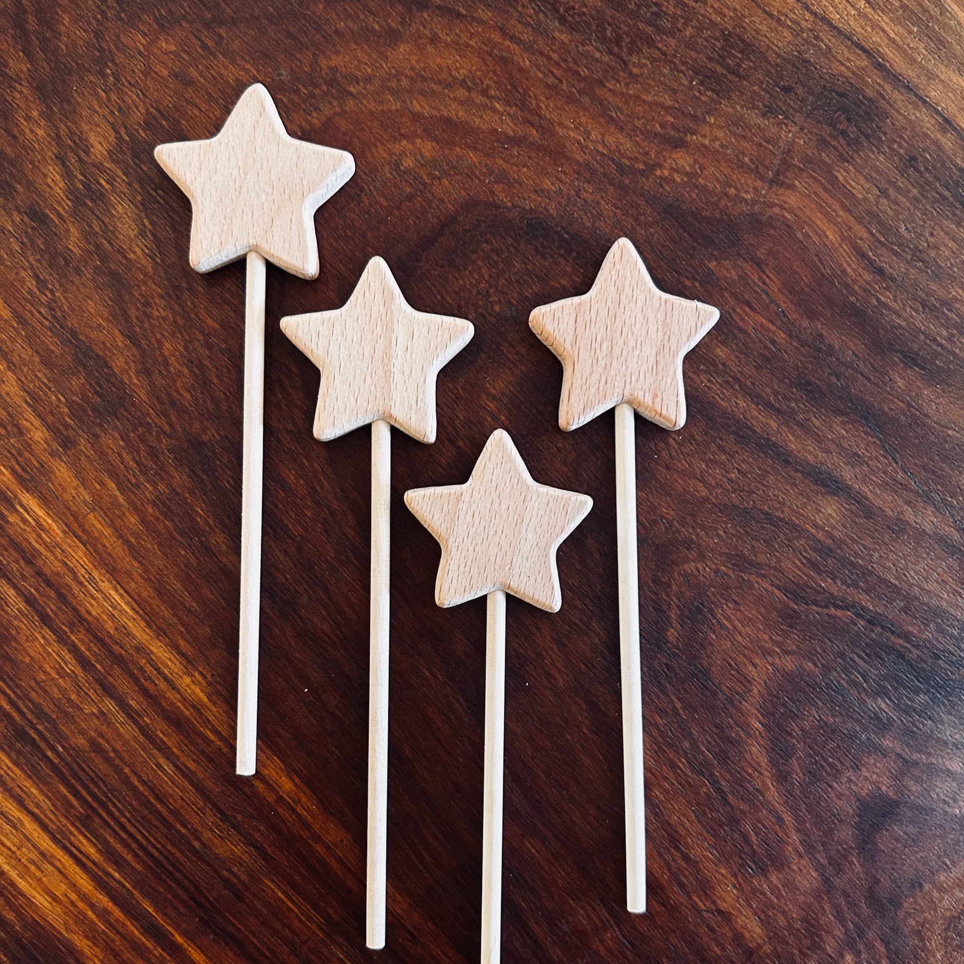 Natural Wooden Star Wand