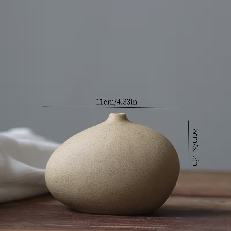 Sand Colour Matt Ceramic Vases