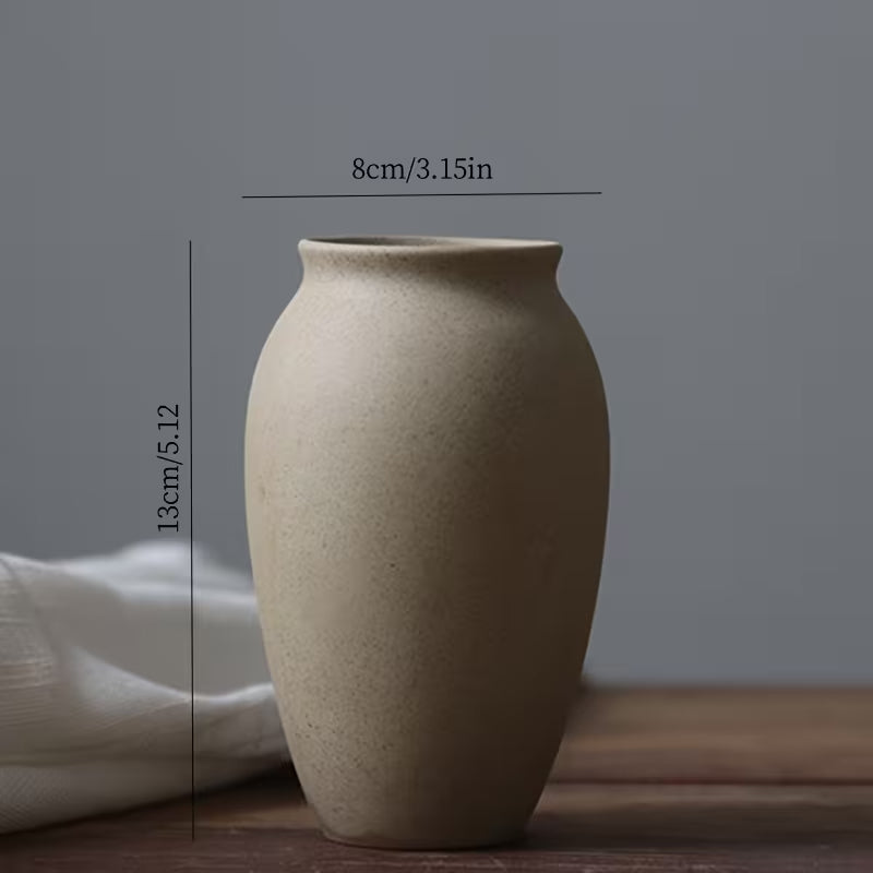 Sand Colour Matt Ceramic Vases