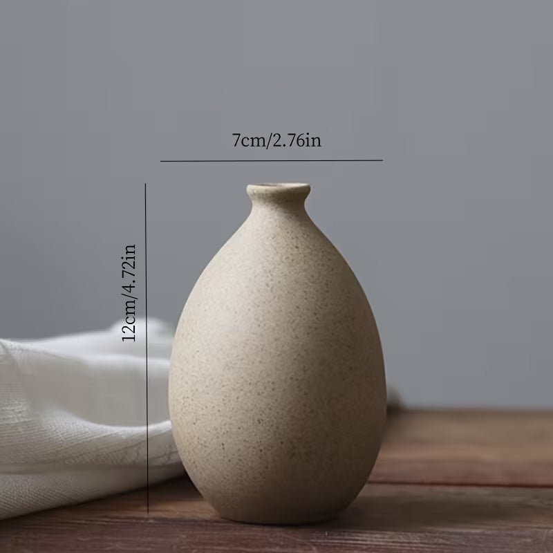 Sand Colour Matt Ceramic Vases