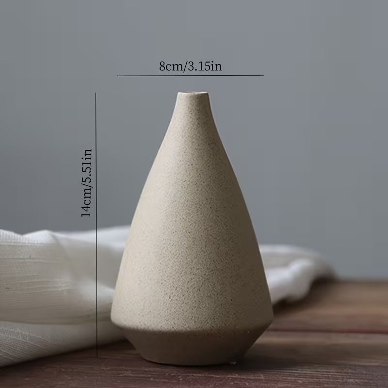 Sand Colour Matt Ceramic Vases