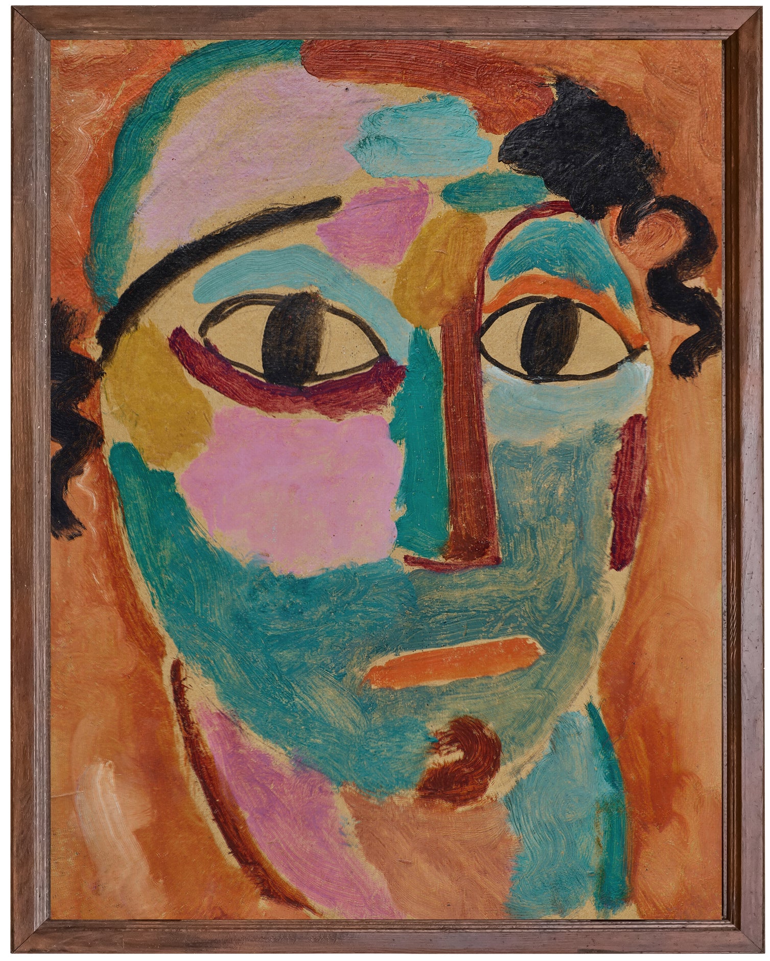 Mystischer Kopf; Das Staunen (1917) Alexej von Jawlensky