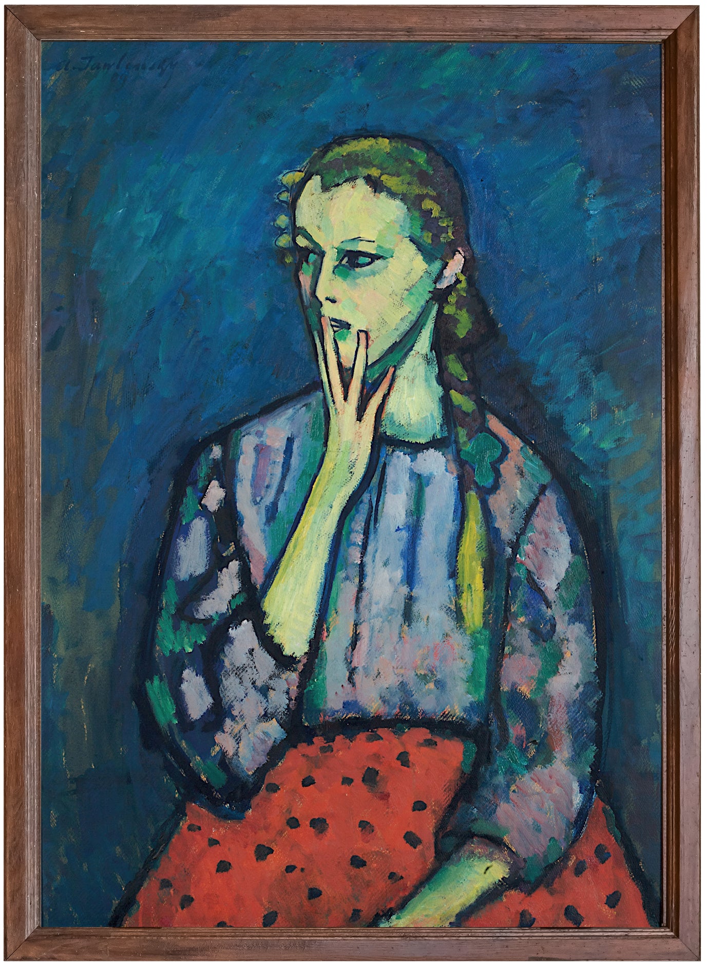 Portrait of a Girl (1909) Alexej von Jawlensky