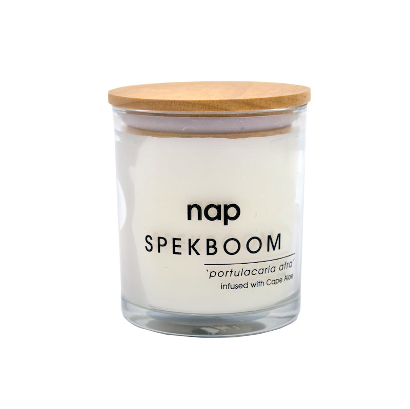 SPEKBOOM Wooden TOP CANDLE in Linen Bag