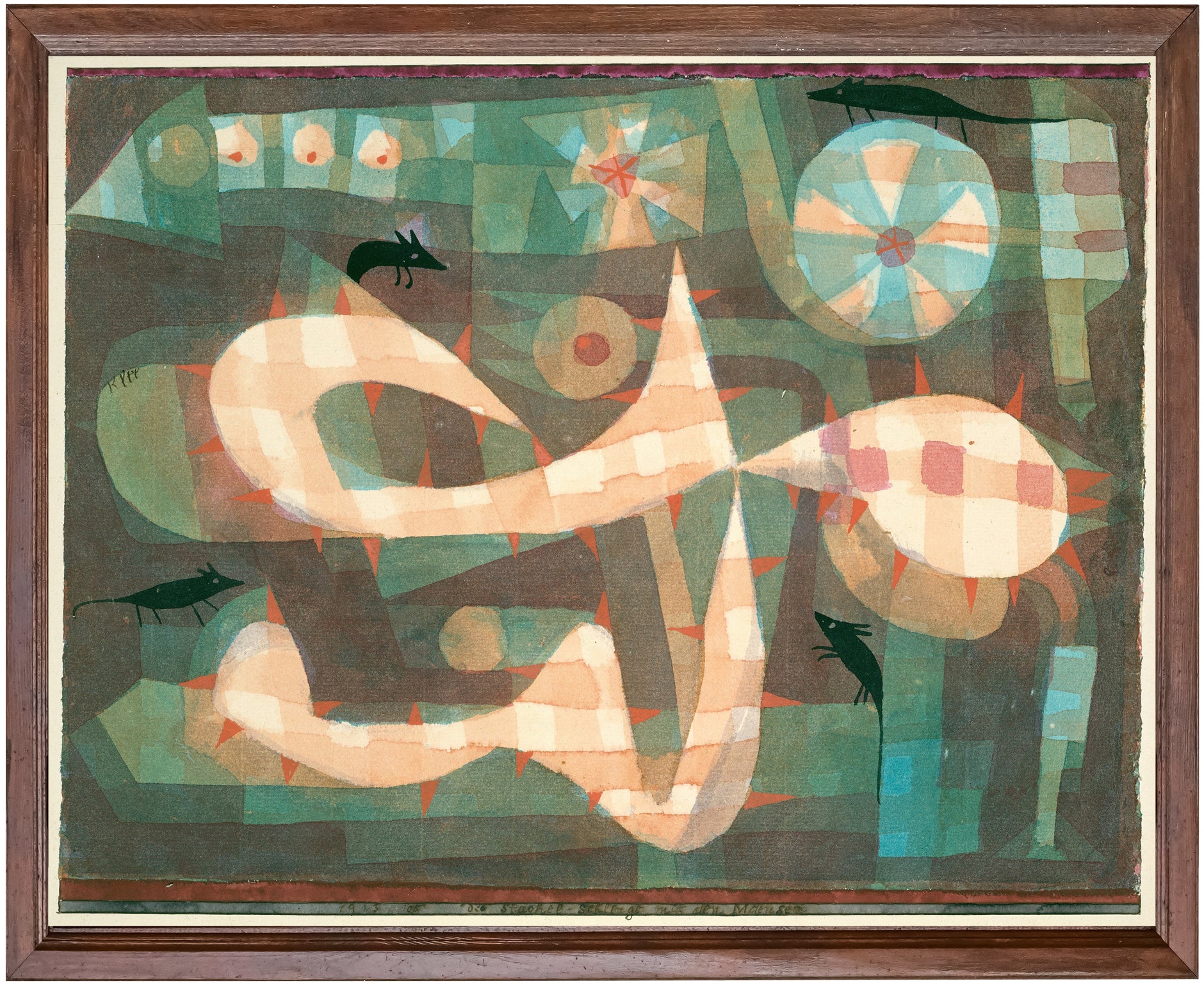 The Barbed Noose with the Mice (1923) Paul Klee