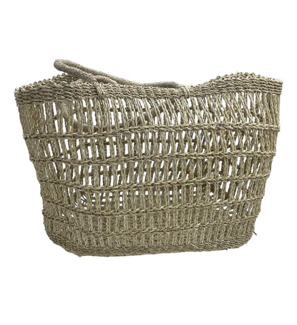 OVERSIZED SEAGRASS SHOPPER