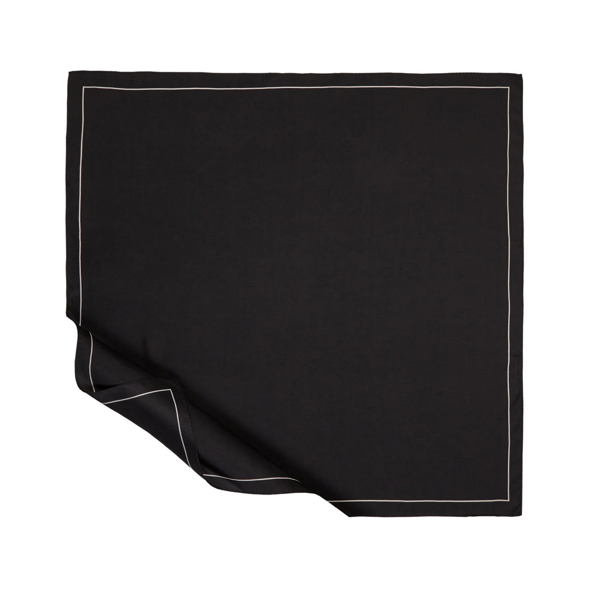 Black with white line Scarf / Neckerchief