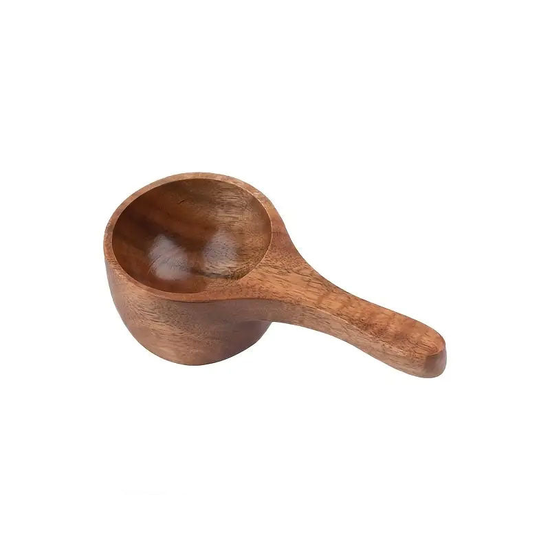 Round Carved Wooden Measuring Spoon